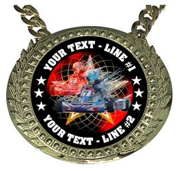 Personalized Go Kart Champion Champ Chain