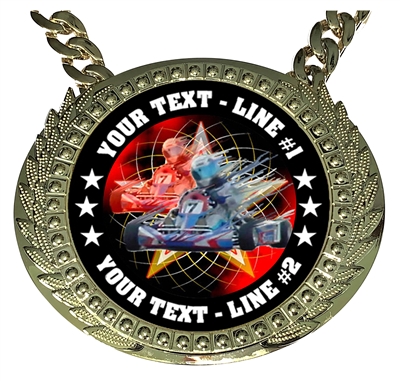 Personalized Go Kart Champion Champ Chain