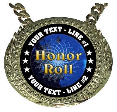 Personalized Honor Roll Champion Champ Chain