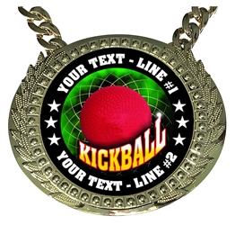 Personalized Kickball Champ Chain FCL503