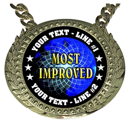 Personalized Most Improved Champion Champ Chain