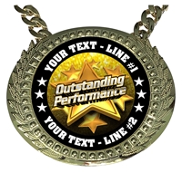 Personalized Outstanding Performer Champion Champ Chain