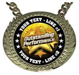 Personalized Outstanding Performer Champion Champ Chain