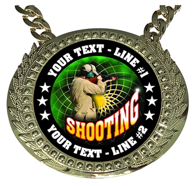 Personalized Shotgun Shooter Champion Champ Chain