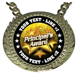 Personalized Principals Award Champion Champ Chain