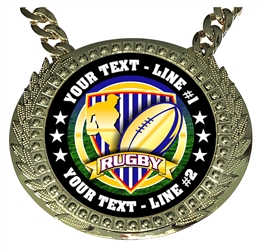 Personalized Rugby Champion Champ Chain