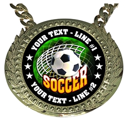 Personalized Soccer Champion Champ Chain