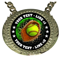 Personalized Softball Champion Champ Chain