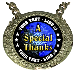Personalized Special Thanks Champion Champ Chain