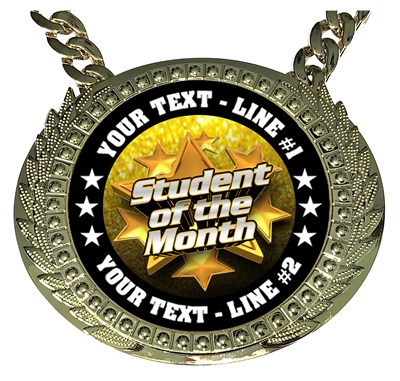 Personalized Student of the Month Champion Champ Chain