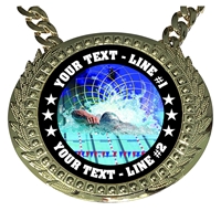 Personalized Swimming Champion Champ Chain