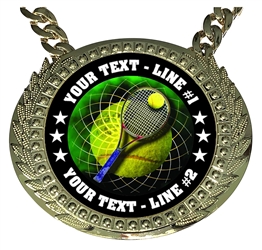 Personalized Tennis Champion Champ Chain
