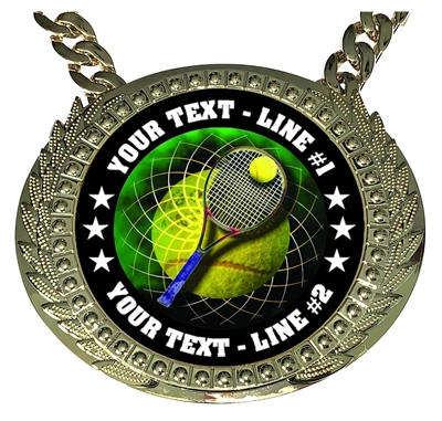 Personalized Tennis Champion Champ Chain