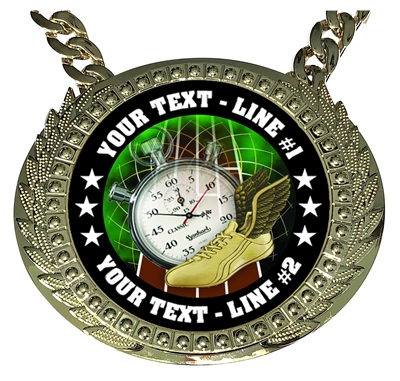 Personalized Track and Field Champion Champ Chain