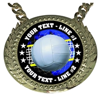 Personalized Volleyball Champion Champ Chain