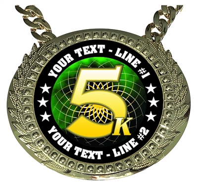 Personalized 5K Champion Champ Chain
