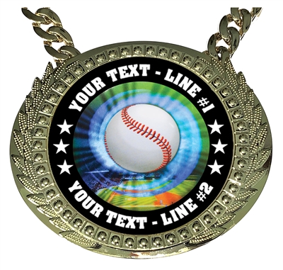 Personalized Baseball Champion Champ Chain
