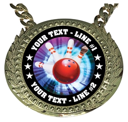 Personalized Bowling Champion Champ Chain