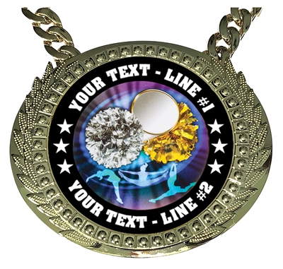 Personalized Cheerleading Champion Champ Chain