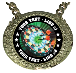 Personalized Darts Champion Champ Chain