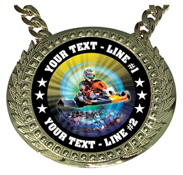 Personalized Go Kart Champion Champ Chain