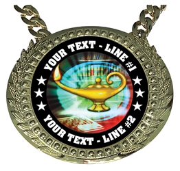 Personalized Scholastic Lamp Champion Champ Chain
