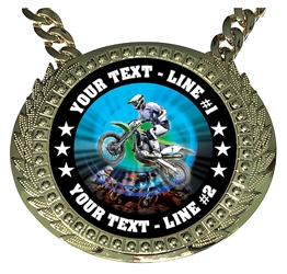 Personalized Motorcross Champion Champ Chain