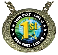 Personalized 1st Place Champion Champ Chain