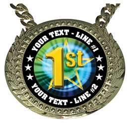 Personalized 1st First Place Champ Chain MY461