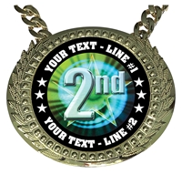 Personalized 2nd Place Champion Champ Chain