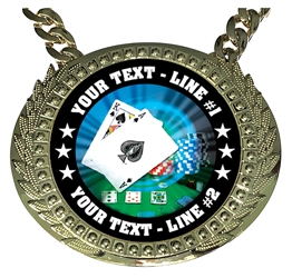 Personalized Texas Holdem Champion Champ Chain