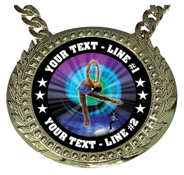 Personalized Figure Skating Champ Chain MY474