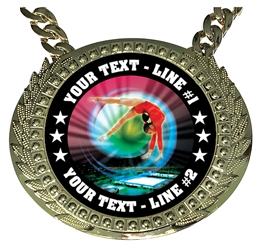 Personalized Gymnastics Champion Champ Chain