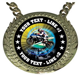 Personalized Motorcycle Champion Champ Chain