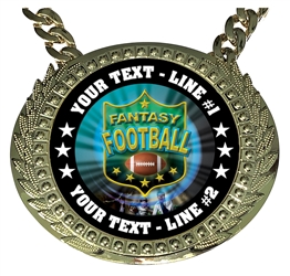 Personalized Fantasy Football Champ Chain MY485