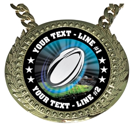 Personalized Rugby Champ Champion Champ Chain