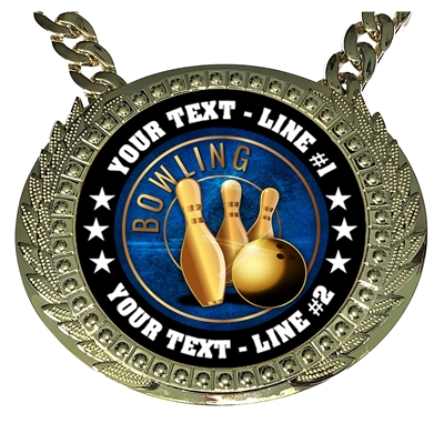 Personalized Bowling Champion Champ Chain
