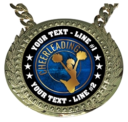 Personalized Cheerleading Champion Champ Chain
