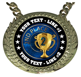 Personalized 2nd Place Champ Chain EG2